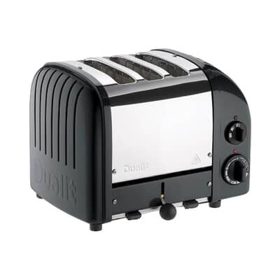 Dualit Classic Vario AWS 3 Slot Toaster Black