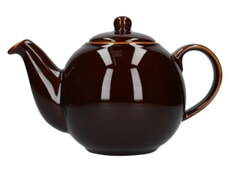 London Pottery Globe� 6 Cup Teapot Rockingham Brown