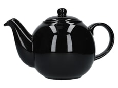 London Pottery Globe® 6 Cup Teapot Gloss Black