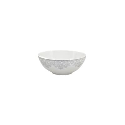 Denby Monsoon Filigree Silver Soup/Cereal Bowl