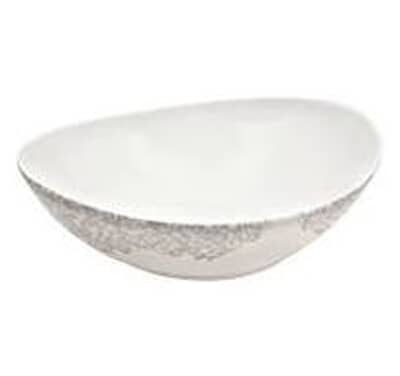 Denby Monsoon Filigree Silver Serving Bowl