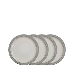 Denby Elements Light Grey Dinner Plates Set Of 4