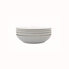 Denby Elements Light Grey 4 Piece Pasta Bowl Set