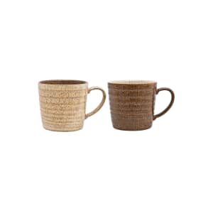 Denby Studio Craft Set Of 2 Ridged Mugs