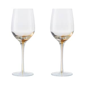 Denby Impression Colours Glassware White Wine Glasses (Yellow) Set Of 2