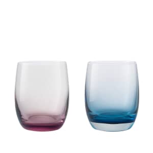 Denby Impression Colours Glassware Small Tumblers (Pink/Blue) Set Of 2