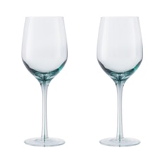 Denby Impression Colours White Wine Glasses (Green) Set Of 2