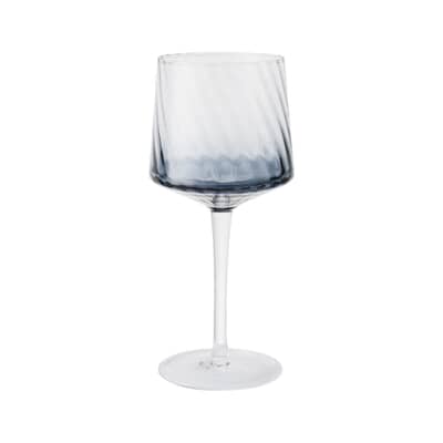 Denby Fluted Blue Gin Glass Set Of 2
