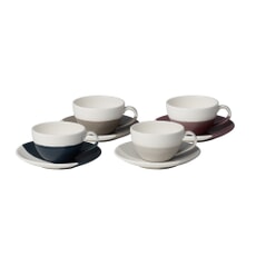 Royal Doulton Coffee Studio - Flat White Cup And Saucer Set Of 4