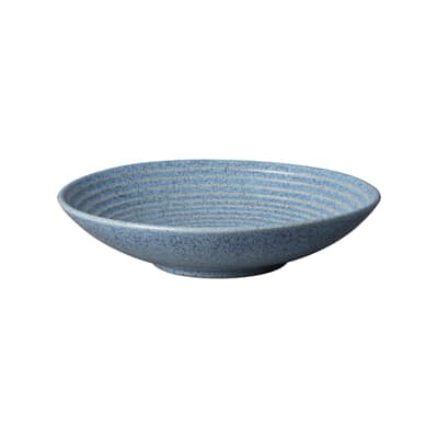 Denby Studio Blue Flint Medium Ridged Bowl