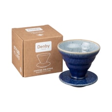 Denby Studio Blue Cobalt Brew Coffee Dripper (Boxed)