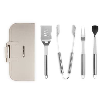 Le Creuset BBQ Set Of 4 Tools And Carry Bag