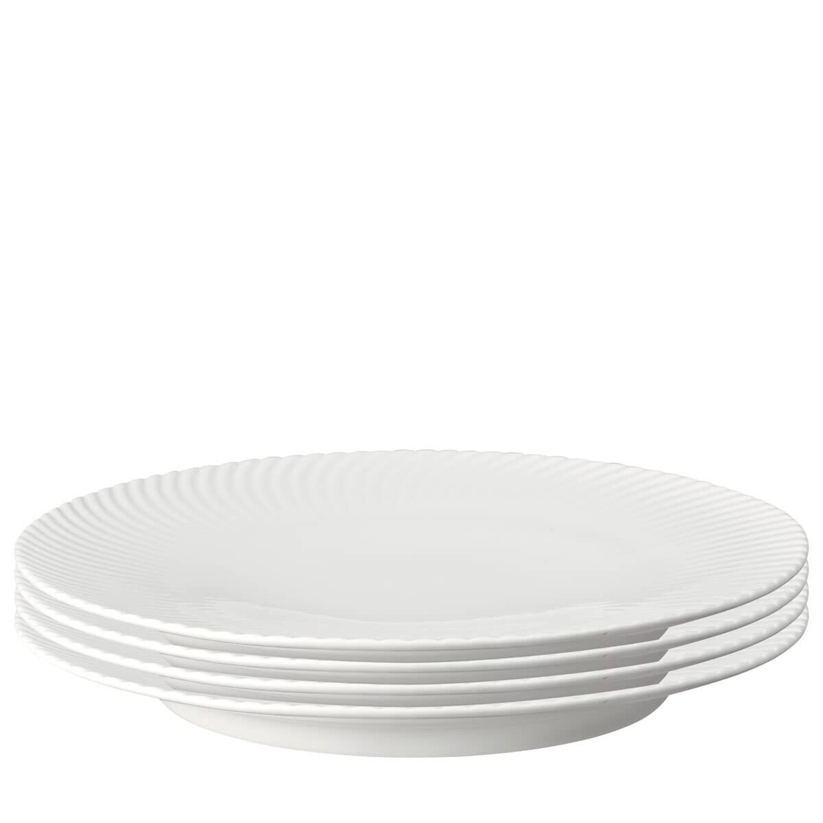 Denby Arc White Set Of 4 Dinner Plates (459042005)