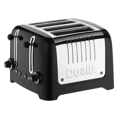 Dualit Lite 4 Slot Toaster Gloss Black 46205