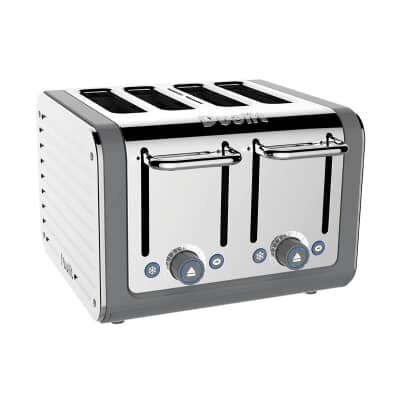Dualit Architect 4 Slot Toaster Grey With S/S Panel
