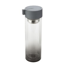 Joe Wicks Hydration - 350ml Crystal Glass Water Bottle Grey