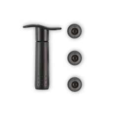 Le Creuset WA137 Pump And 3 Stoppers Black