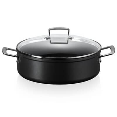Le Creuset Toughened Non-Stick 30cm Sauteuse Pan With Glass Lid