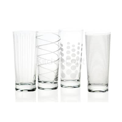 Mikasa Cheers Set Of 4 High Ball Glasses