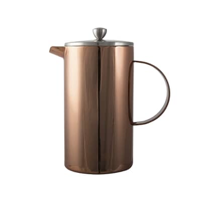 La Cafetiere Double Walled 8 Cup Copper Cafetiere