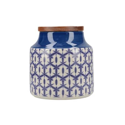 Mikasa Drift Storage Jar Blue