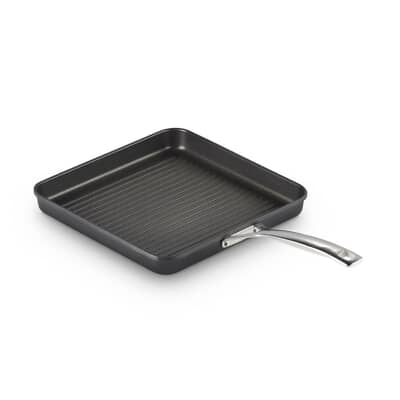 Le Creuset Toughened Non-Stick 28cm Ribbed Square Grill With Long Handle