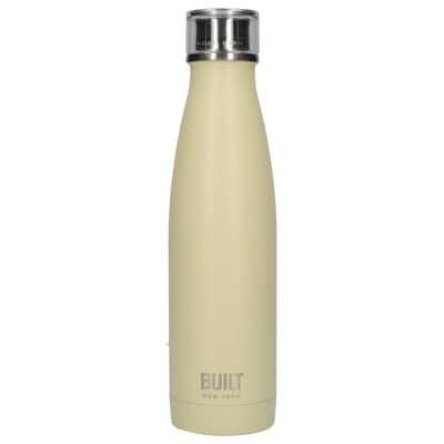 Built 500ml Double Walled Stainless Steel Water Bottle Vanilla