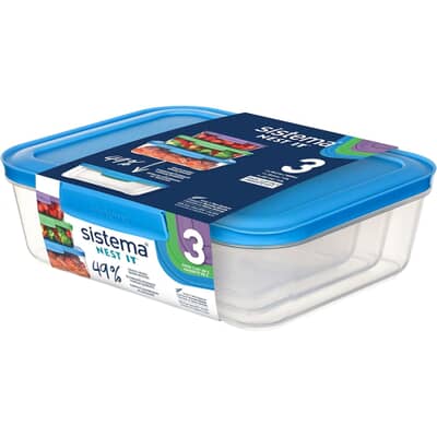 Sistema Nest It Food Storage 3 Piece Set