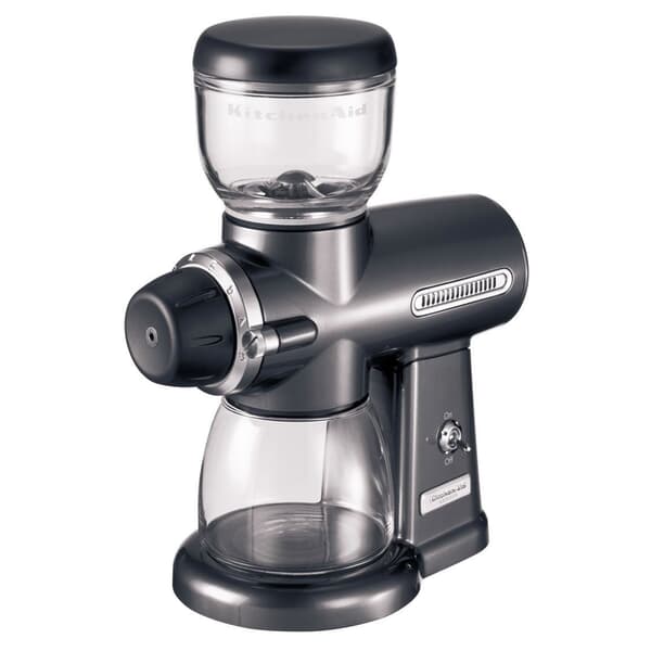 Kitchen Aid Artisan Coffee Burr Grinder Metallic Grey (5KCG100BPM