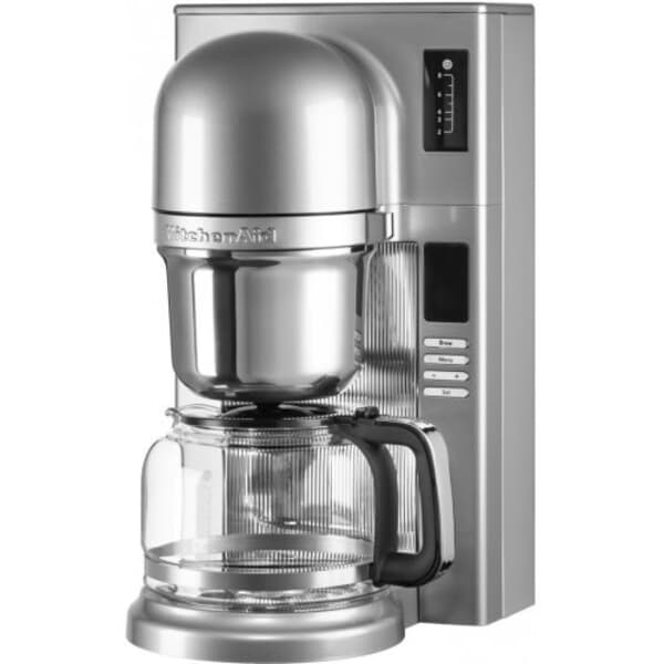 kitchenaid kcm0802ms pour over coffee brewer medallion silver