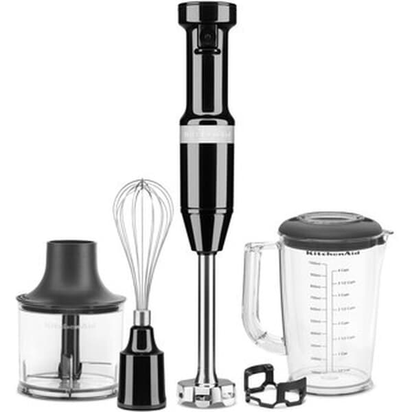 KitchenAid Corded Hand Blender With Accessories Onyx Black