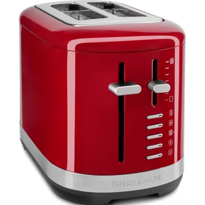 KitchenAid Manual Control 2 Slice Toaster Empire Red 5KMT2109BER