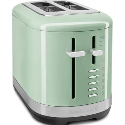 KitchenAid Manual Control 2 Slice Toaster Pistachio 5KMT2109BPT