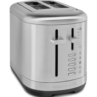 KitchenAid Manual Control 2 Slice Toaster Stainless Steel 5KMT2109BSX