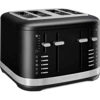 KitchenAid Manual Control 4 Slot Toaster Matte Black