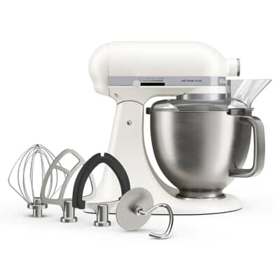 KitchenAid Artisan Plus Mixer 4.7L Porcelain White (5KSM50PKVBPL)