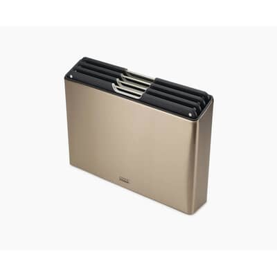 Joseph Joseph Folio Steel 4 Piece Chopping Board Set - Rose Gold