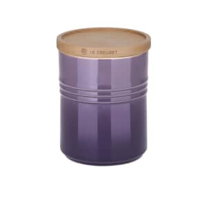 Le Creuset Meduim Storage Jar with Wooden Lid Ultra Violet