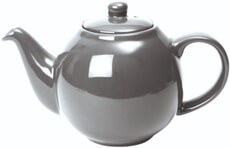 London Pottery Globe 2 Cup Teapot Silver Finish