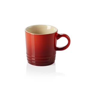 Le Creuset 2 Cappuccino/Espresso Cups & Saucers Ombre Red - Coffee