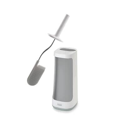 Joseph Joseph Flex Plus Toilet Brush with Storage Caddy Light Grey