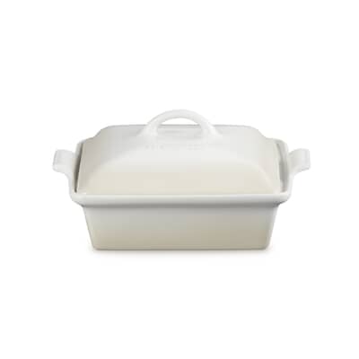 Le Creuset 23cm Deep Square Baking Dish With Lid Meringue