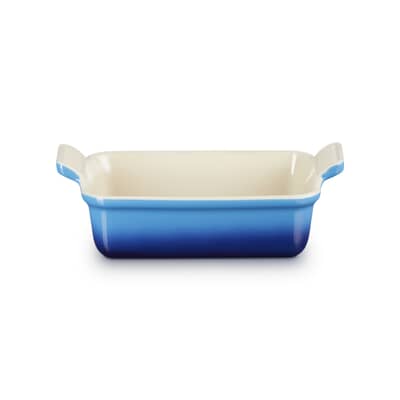 Le Creuset 19cm Deep Rectangular Baking Dish Azure Blue
