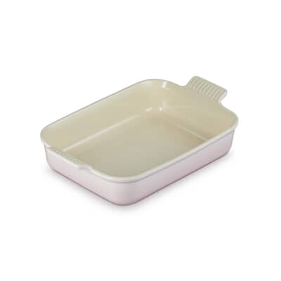 Le Creuset 32cm Deep Rectangular Baking Dish Shell Pink