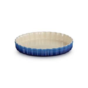 Le Creuset Stoneware Fluted Flan Dish Azure Blue