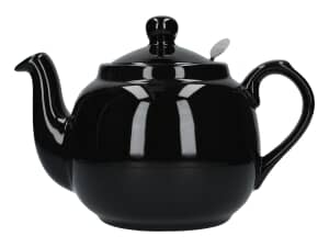 London Pottery Farmhouse 4 Cup Teapot Gloss Black