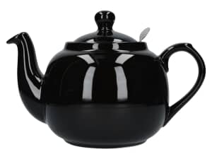 London Pottery Farmhouse 6 Cup Teapot Gloss Black