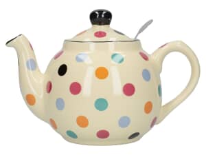 London Pottery Farmhouse 2 Cup Teapot Ivory Multi Spot