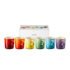 Le Creuset New Rainbow Set Of 6 Mugs