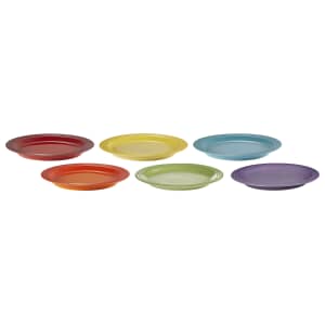 Le Creuset Rainbow Set Of 6 Dinner Plates
